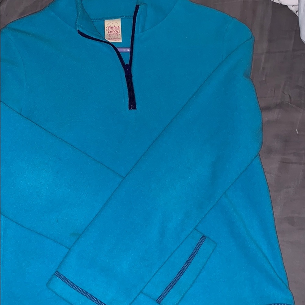 Blue hoodie